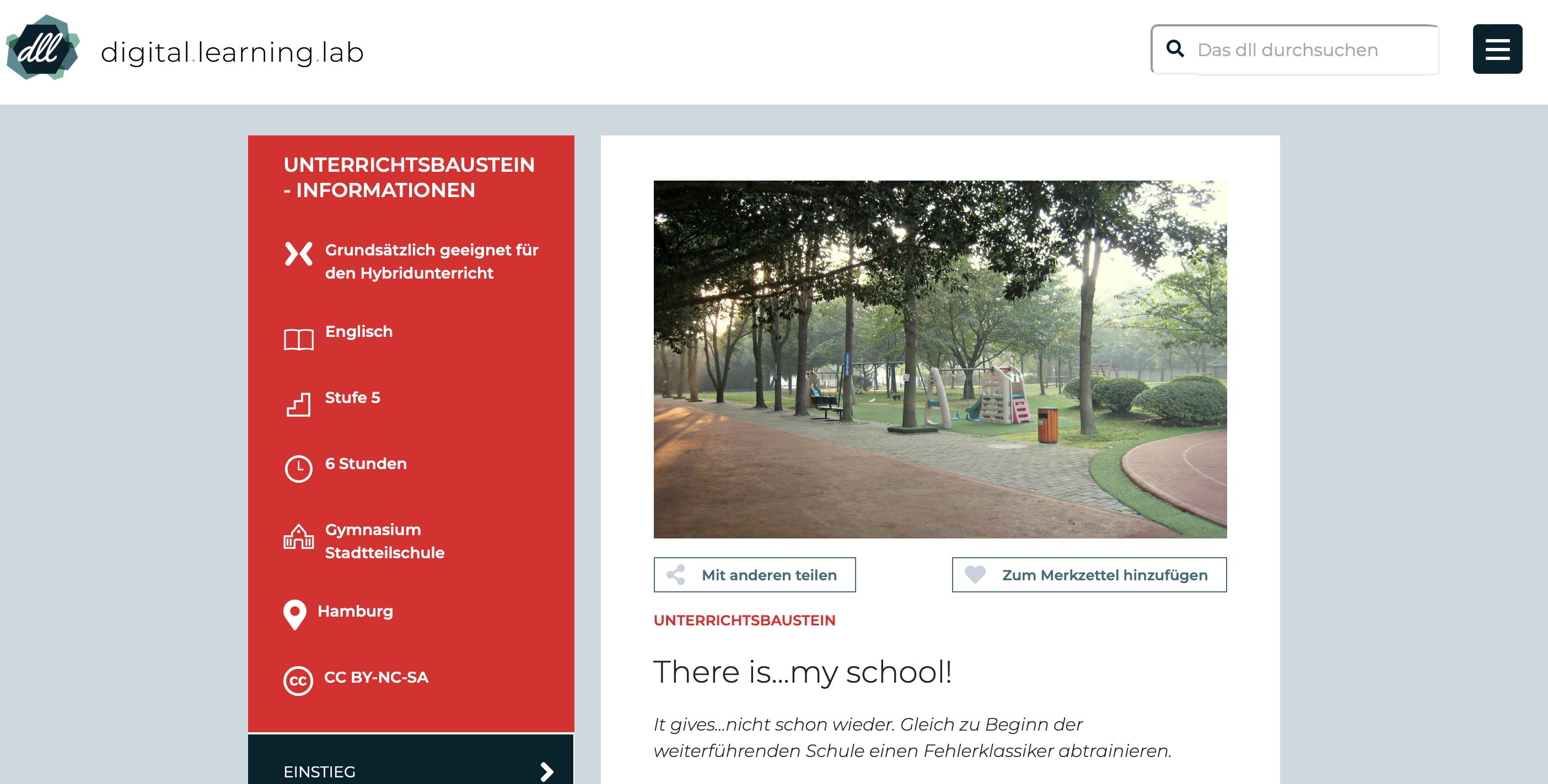 Cover: There is...my school!